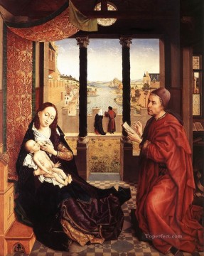  14 Obras - San Lucas dibujando un retrato de la Virgen 1450 Rogier van der Weyden